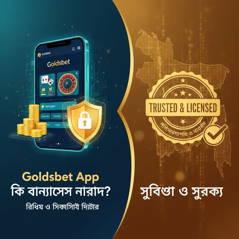 Goldsbet App নিরাপত্তা এবং আইনি স্থিতি